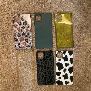 Used Set of 6 IPhone 11 Pro Max Cases